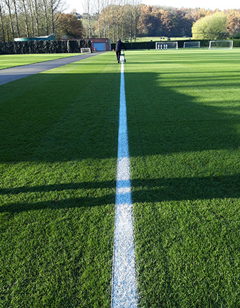Origin Amenity Solutions, the Tiny Sport, marking the pitch at Stoke City FC