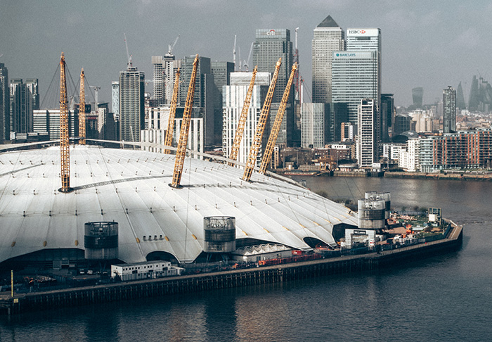 Aerial image of The O2 Arena
