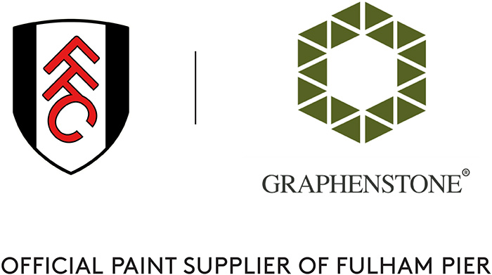 The combined logos for Fulham Football Club and Graphenstone