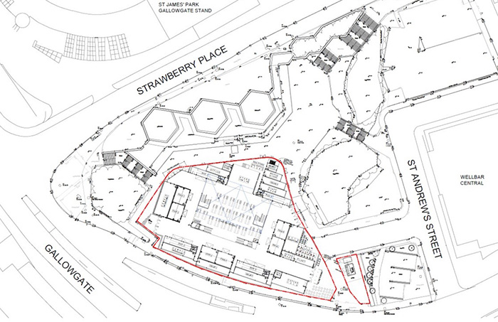 The plans showing the revitalisation of Strawberry Place