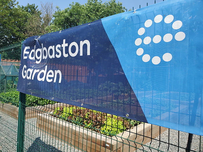 A food garden at Edgbaston