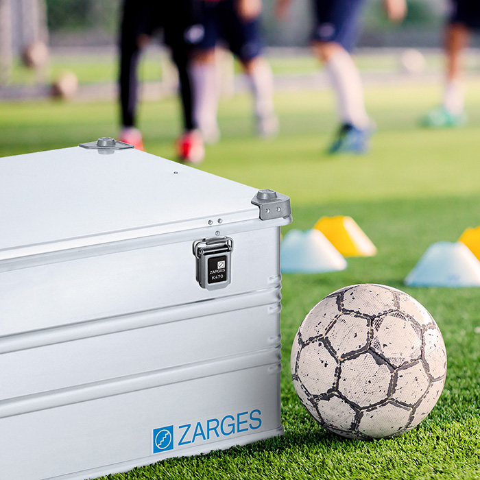 ZARGES case for transporting football kits
