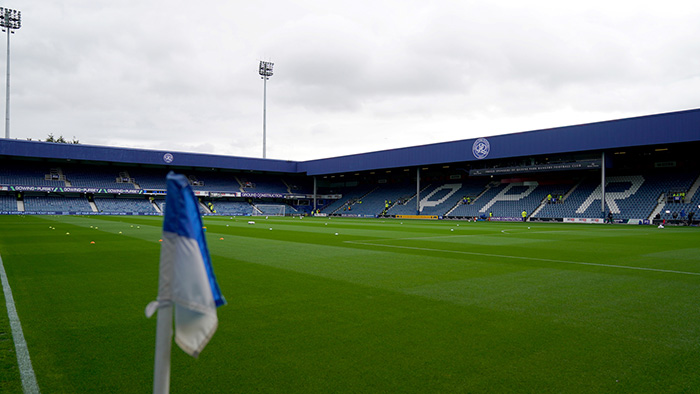 A view of the pitch from inside QPR's MATRADE Loftus Road Stadium