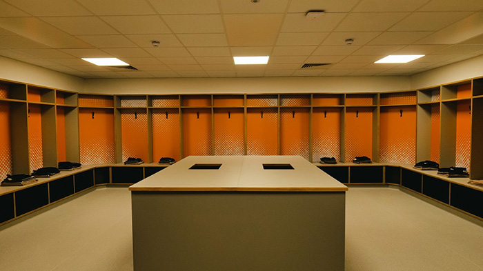 Their new changing rooms