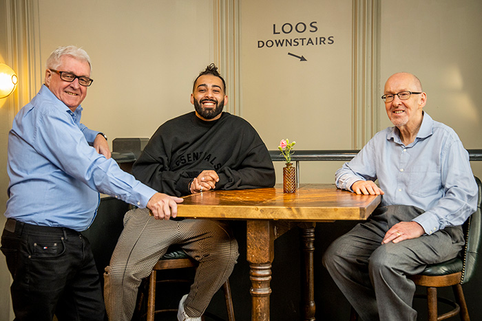 Cancer survivors, David, Adil and Michael, are supporting this new NHS initiative.
