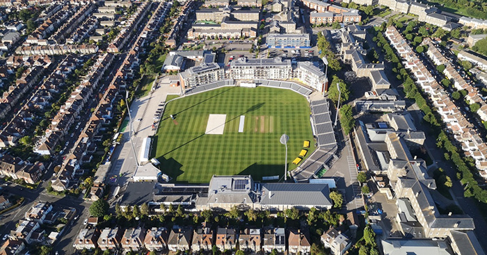 Gloucestershire County Cricket Club's current site as seen from the air