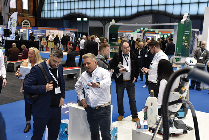 The Manchester Cleaning show, full of exhibitors and visitors