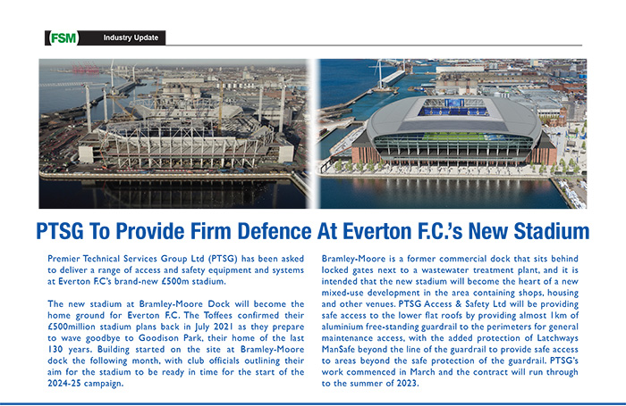 PTSG To Provide Firm Defence At Everton F.C.’s New Stadium