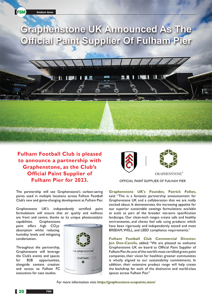 Graphenstone UK Announced As The Official Paint Supplier Of Fulham Pier