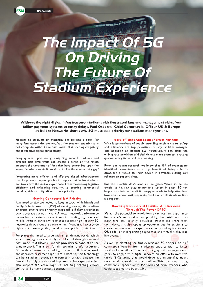 The Impact Of 5G On Driving The Future Of Stadium Experience