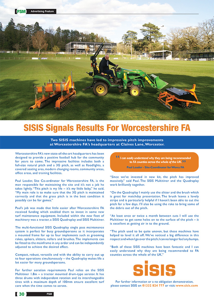 SISIS Signals Results For Worcestershire FA