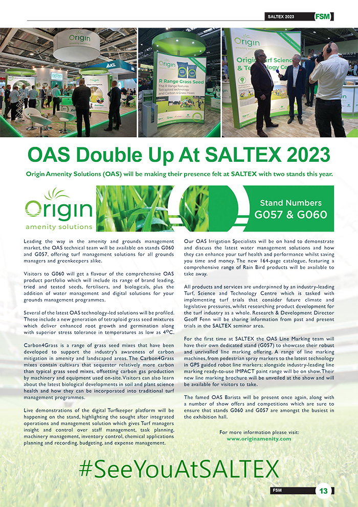 OAS Double Up At SALTEX 2023