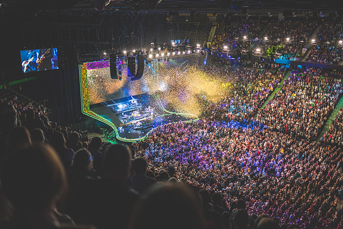 An Elton John concert at AO Arena