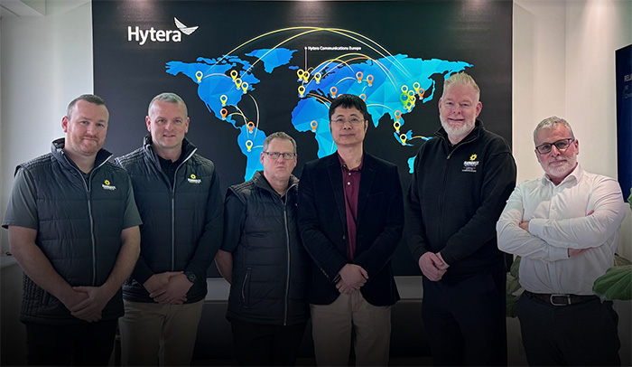 Members of the Hytera and Sunbelt Rentals teams