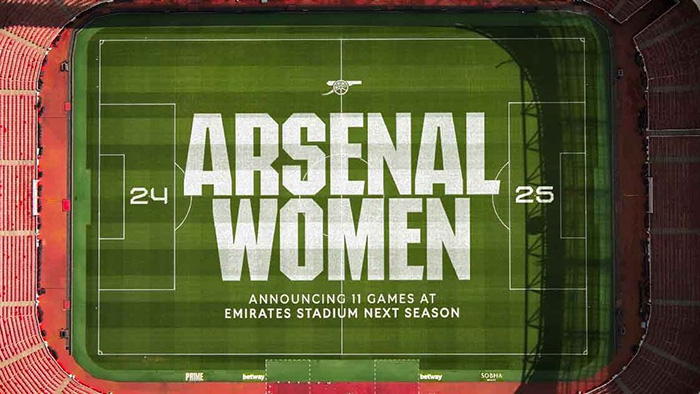 Arsenal have announce that Emirates Stadium will host 11 Arsenal Women matches in the 2024/25 season