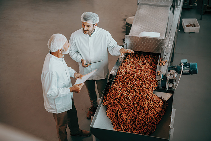 A food processing plant