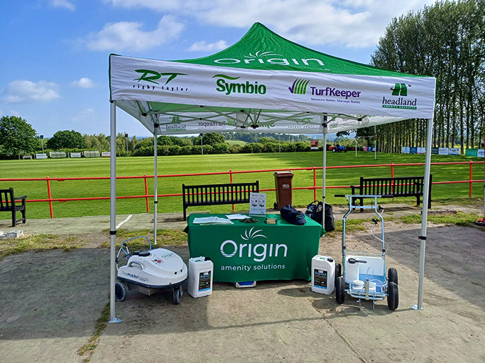 The Origin Amenity Solutions (OAS) stand at Crowborough on the 5th of June, 2024