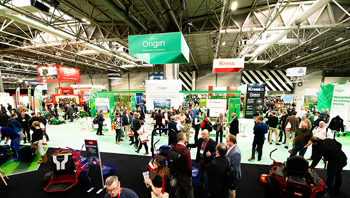 A busy floor at SALTEX, with lots of exhibitors and many more visitors
