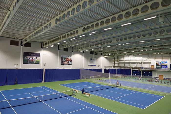Luceco significantly upgrade to the quality of the lighting at Bolton Arena Sports Village's prestigious Tennis Halls