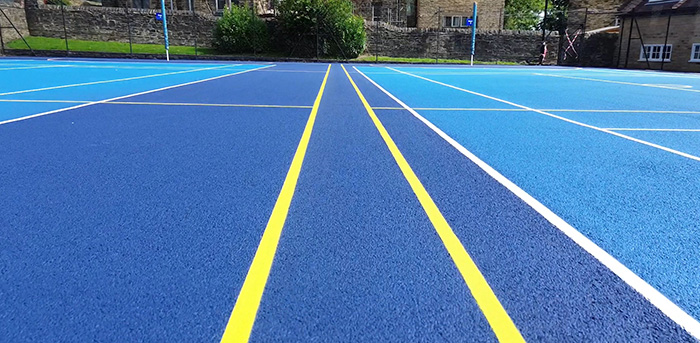 sports courts with clean, clear line markings by Jointline