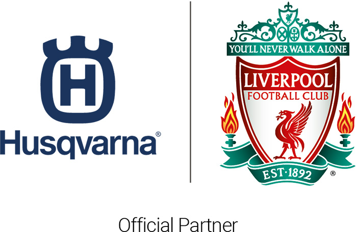 Husqvarna  and Liverpool Football Club logos