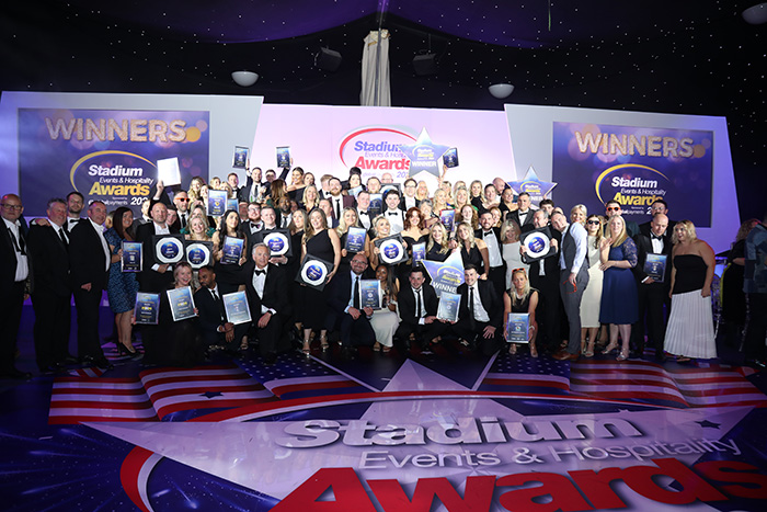 A group photograph of all the winners