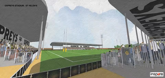 A view of the proposed new stadium