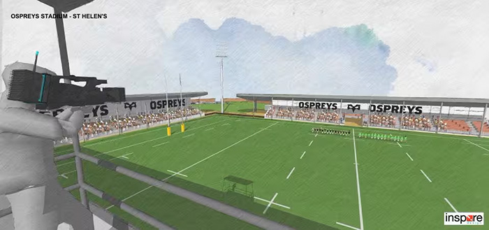 A view of the proposed new stadium