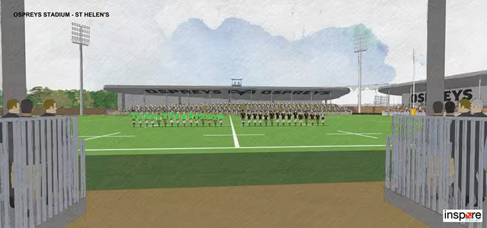 A view of the proposed new stadium