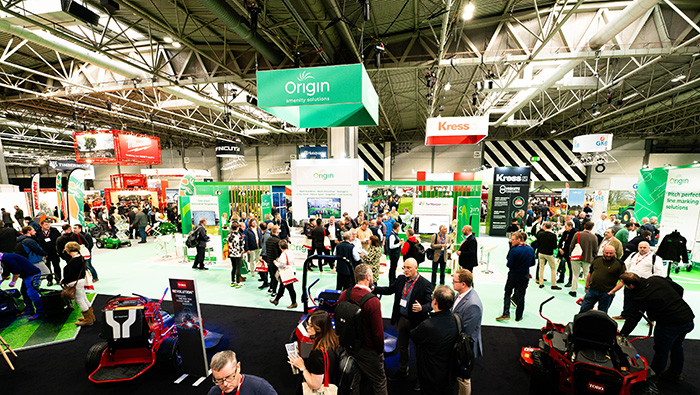 Exhibitors at a very busy SALTEX show