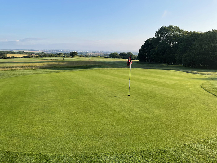 The 1st Green at Down Golf Club