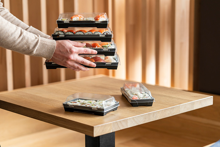 Sabert’s Fully Recyclable Multifunctional Tray2Go Makes Sushi Look Great