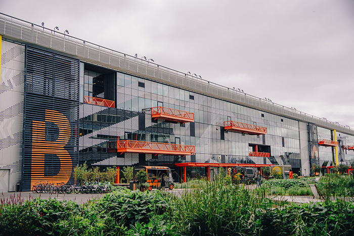 Outside the Queen Elizabeth Olympic Park