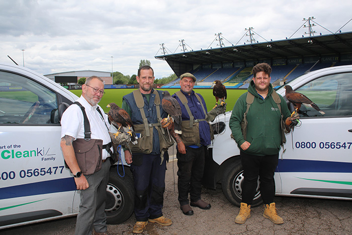 Cleankill's bird team at Oxford United