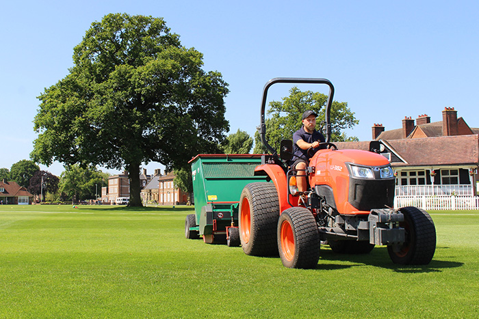 One of the Kubota tractors at Aldenham School