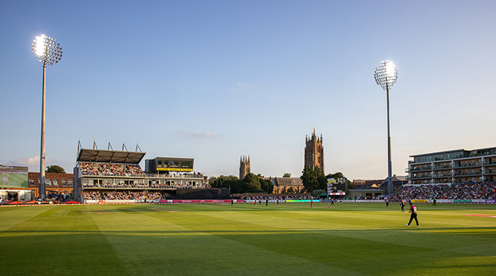 A cricket match held at Somerset County Cricket Club