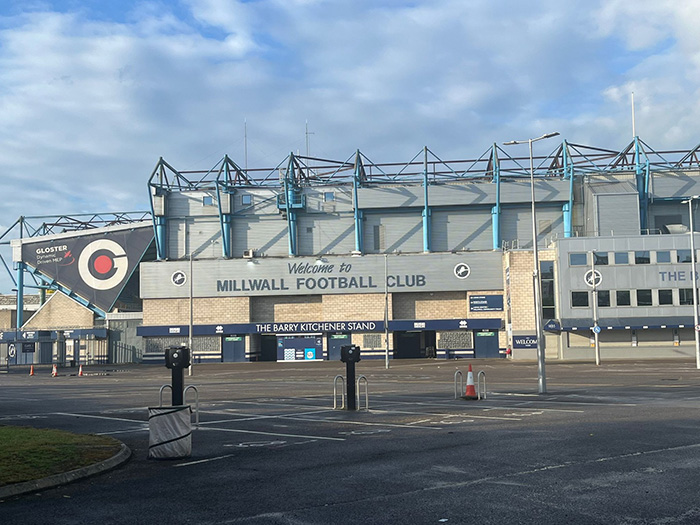 A view of the outside of Millwall Football Club's Stadium, now protected by Advanced's Fire System