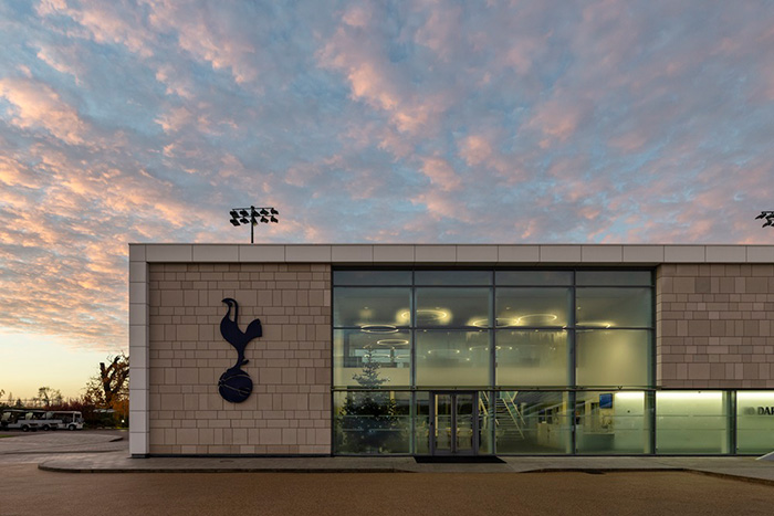 The outside view of the Tottenham Hotspur Training Academy Enfield