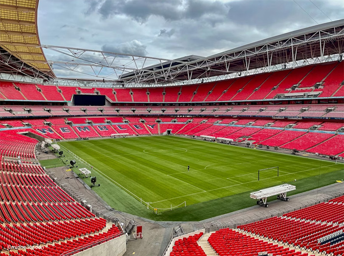 Inside Wembley Stadium