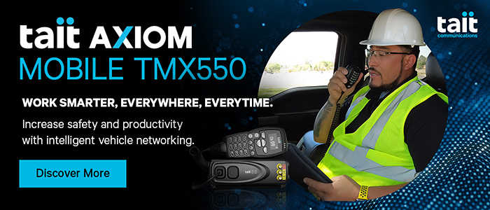 Tait Axiom mobile TMX550 - work smarter, everywhere, everytime