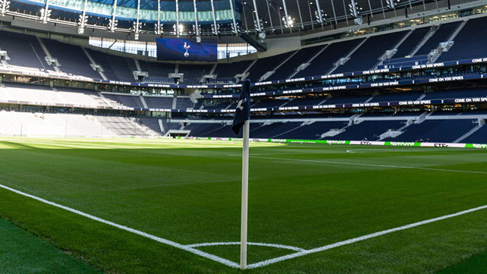 The pitch corner at Spurs' Stadium