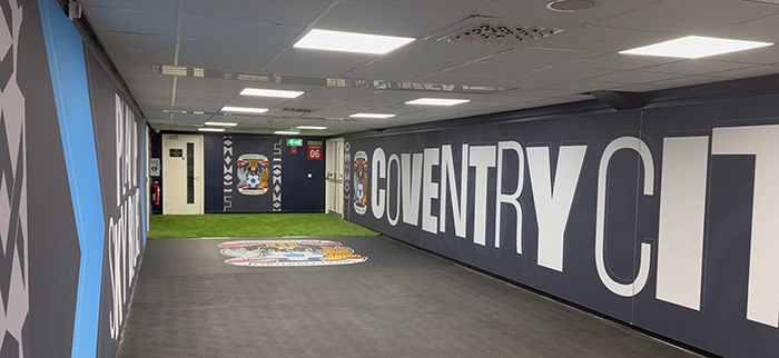 The players tunnel