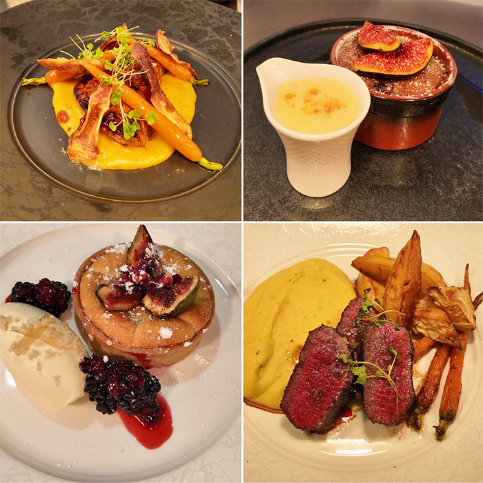 A selection of food items from the competition