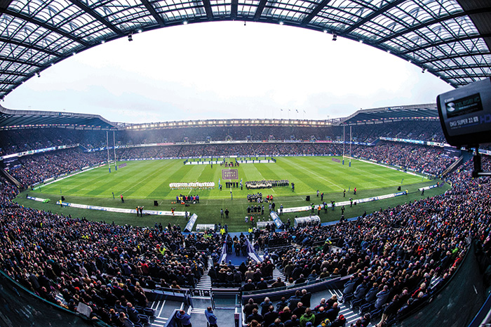 A Matchday at Scottish Gas Murrayfield stadium