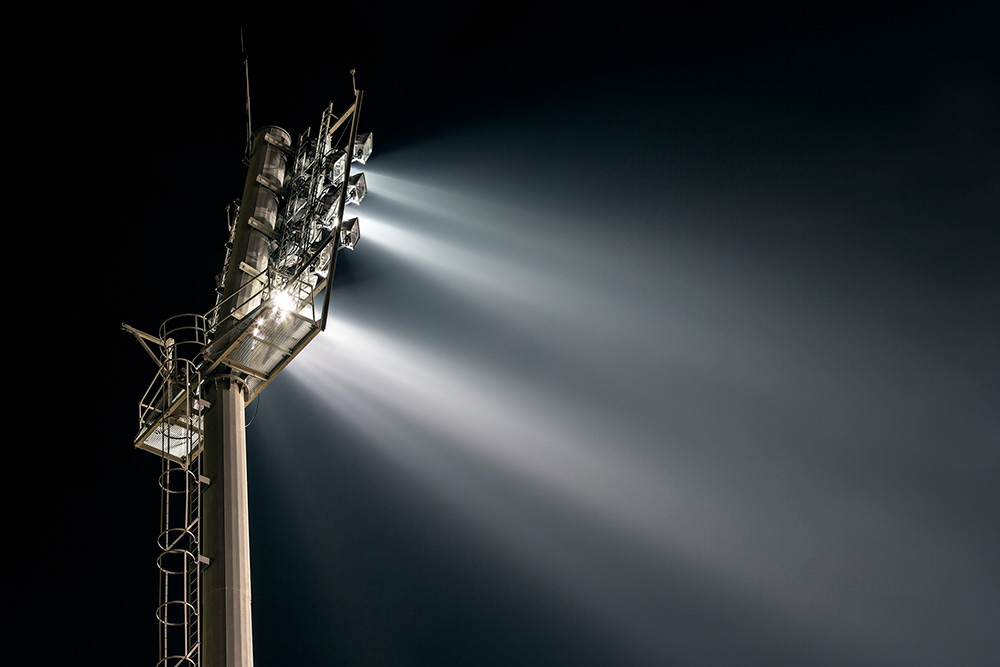 Football floodlights