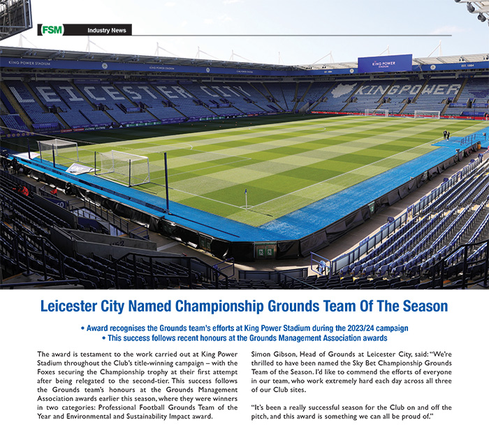 Leicester City Named Grounds Team Of The Season