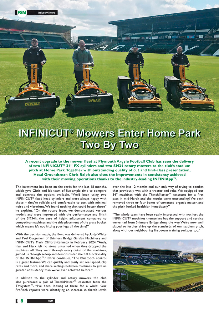 INFINICUT® Mowers Enter Home Park Two By Two