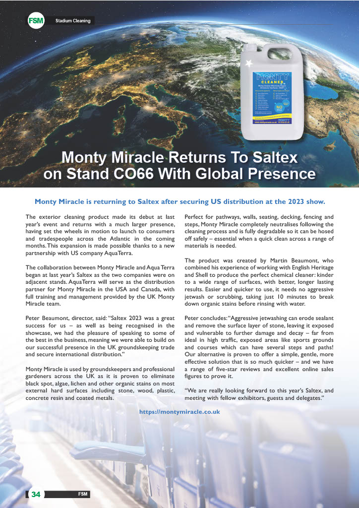 Monty Miracle Returns To Saltex With Global Presence