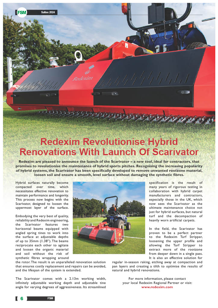 Redexim Revolutionise Hybrid Renovations With Launch Of Scarivator