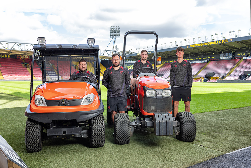 A Kubota L2-622 at Watford Football Club